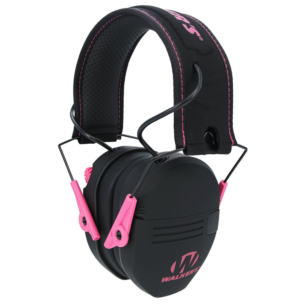 Walker’s Razor Compact Electronic Earmuff Pink