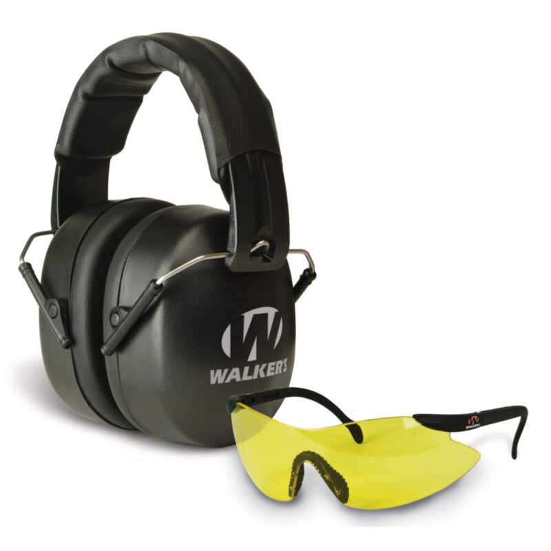 Walker’s Earmuff Folding Black