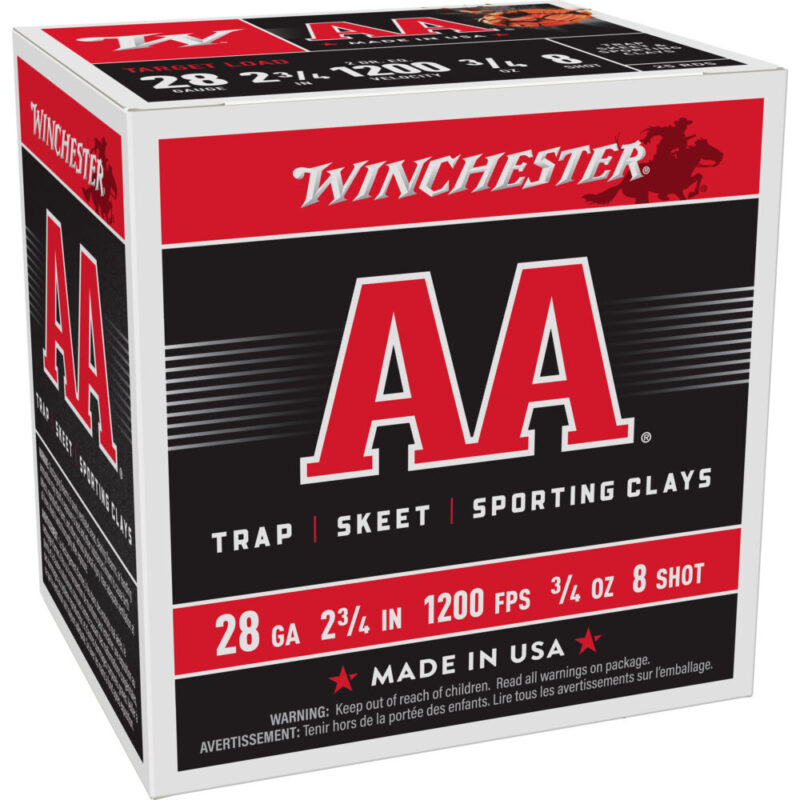 Winchester Ammunition AA TARGET 28 Gauge 2.75″ #8 25 Round Box