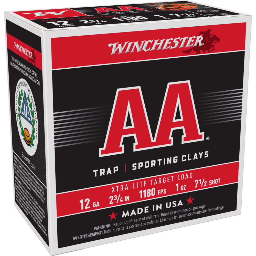 Winchester Ammunition Xtra-Lite Target Load 12 Gauge 2.75″ #7.5 25 Round Box