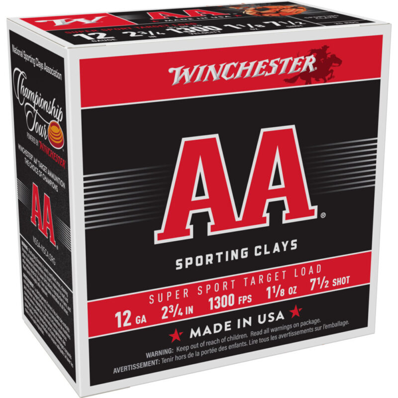 Winchester Ammunition AA Supersport Sporting Clay 12 Gauge 2.75″ #7.5