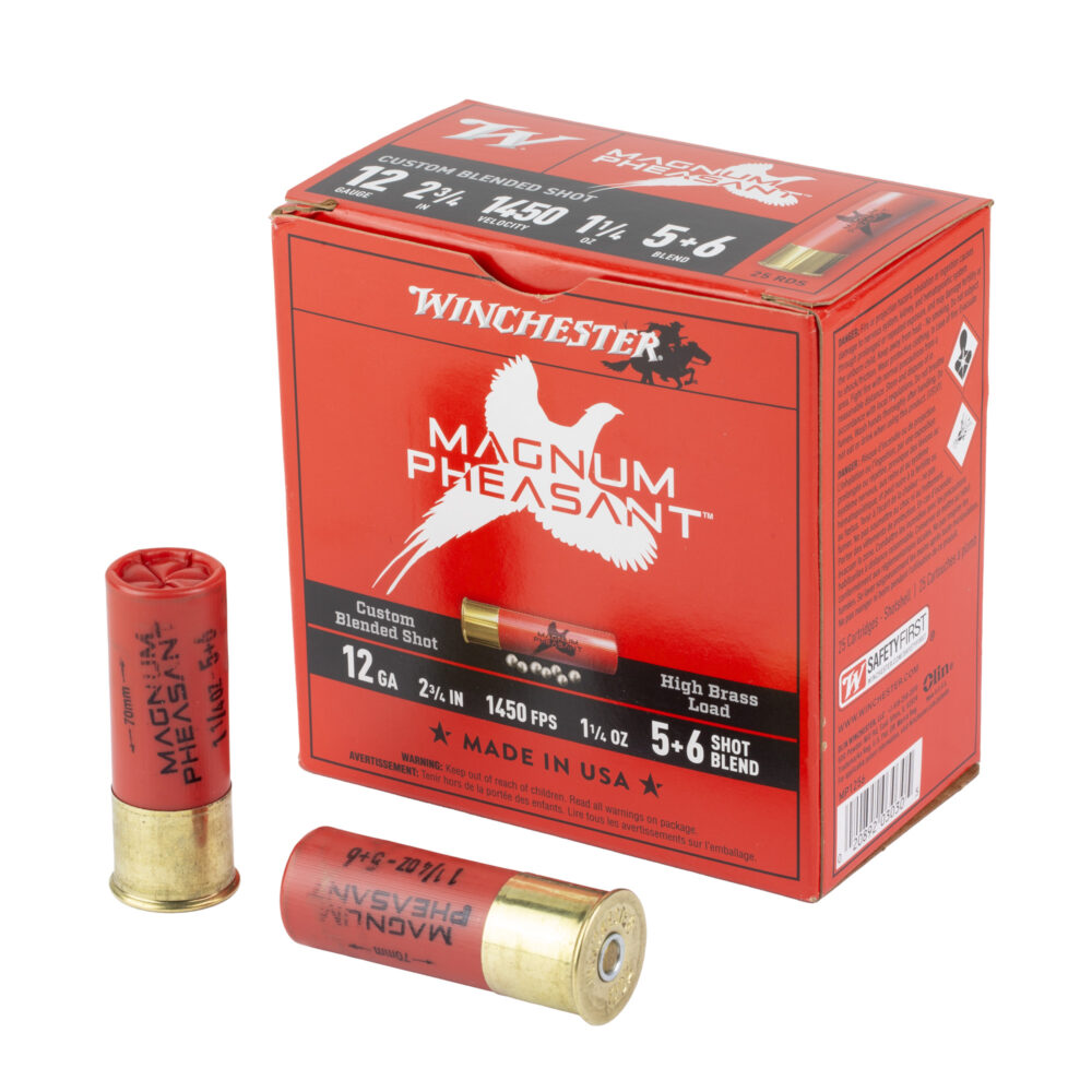 Winchester Ammunition Magnum Pheasant 12 Gauge 2.75″ #5/#6 Blend 25 Round Box