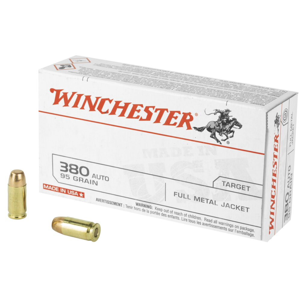 Winchester Ammunition USA 380ACP 95 Grain 50 Round Box