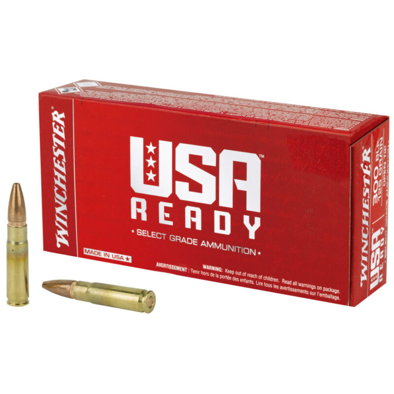 Winchester Ammunition USA Ready 300 Blackout 125 Grain 20 Round Box