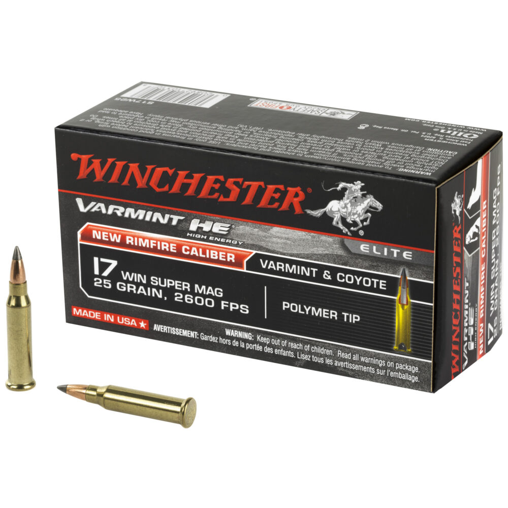Winchester Ammunition Varmint HE 17WSM 25 Grain 50 Round Box