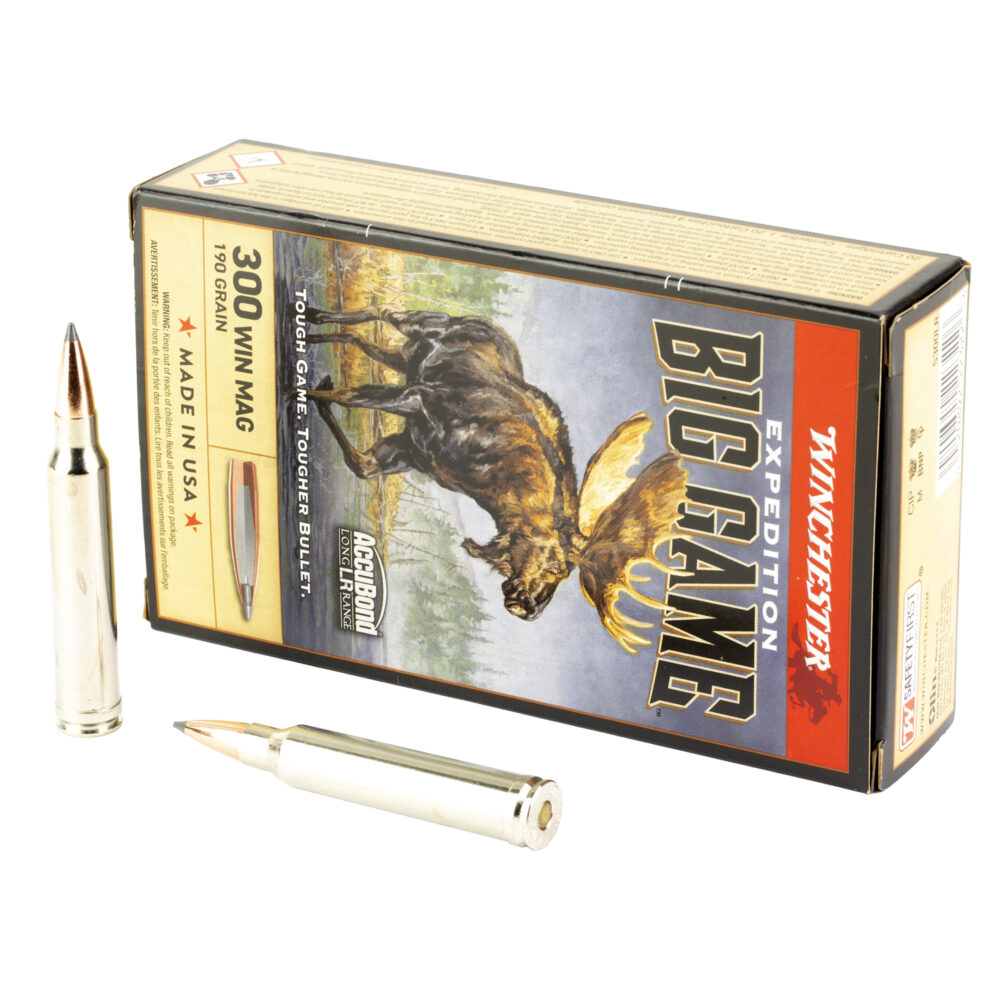 Winchester Ammunition Expedition Big Game Long Range 300 Winchester Magnum 190 Grain 20 Round Box