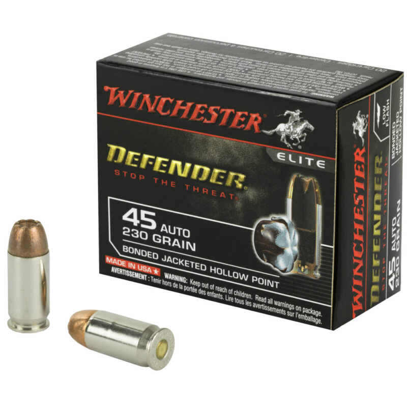Winchester Ammunition Defender Supreme Elite 45ACP 230 Grain PDX1
