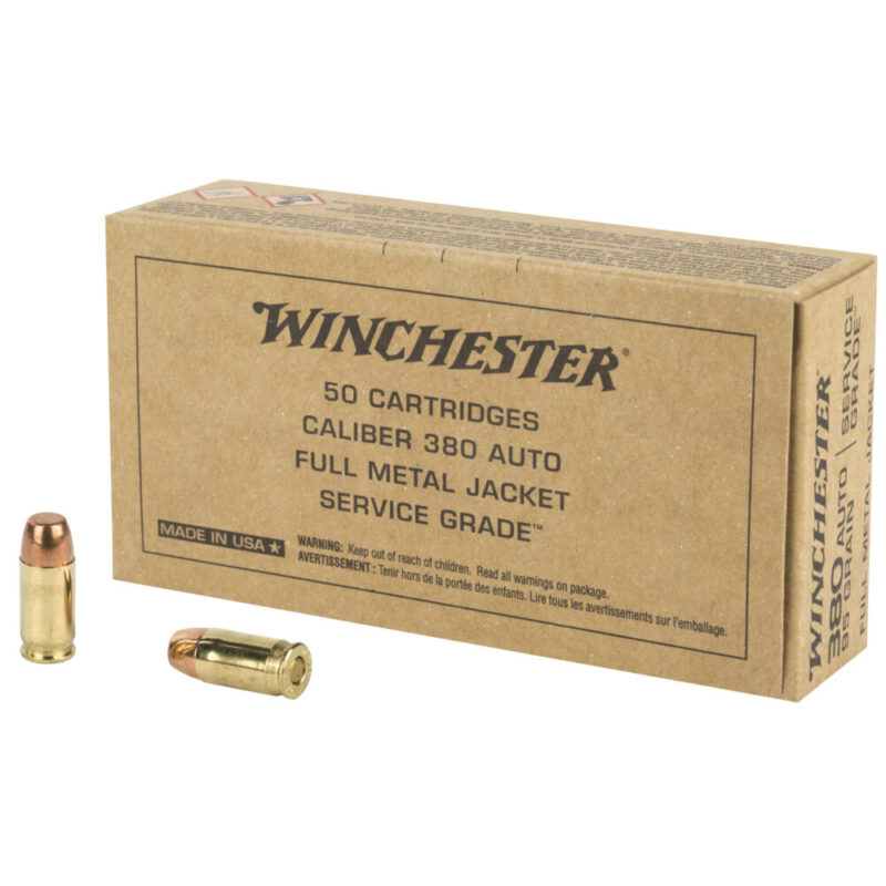 Winchester Ammunition Service Grade 380ACP 95 Grain 50 Round Box