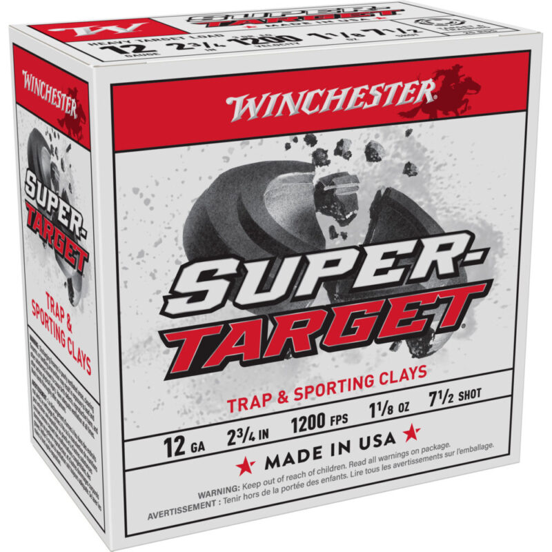 Winchester Ammunition Super Target Heavy Target Load 12 Gauge 2.75″ #7.5 25 Round Box