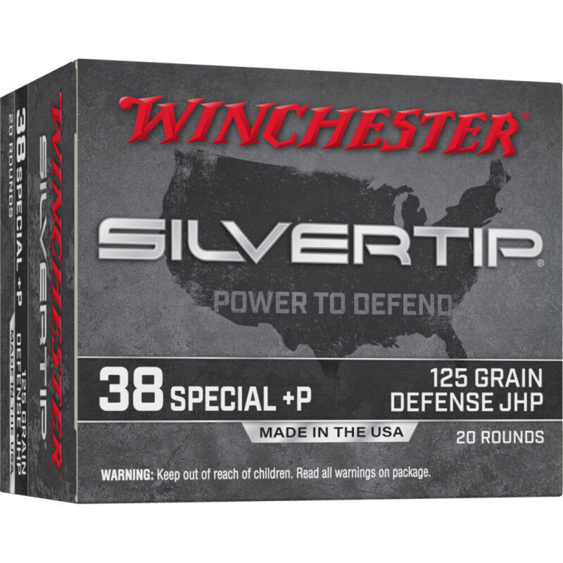 Winchester Ammunition Silvertip 38 Special +P 125 Grain 20 Round Box