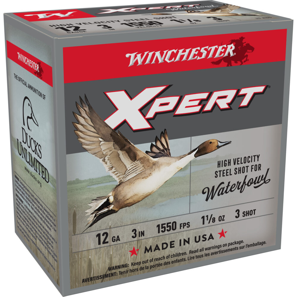 Winchester Ammunition XPERT STEEL HIGH VELOCITY 12 Gauge 3″ #3 25 Round Box