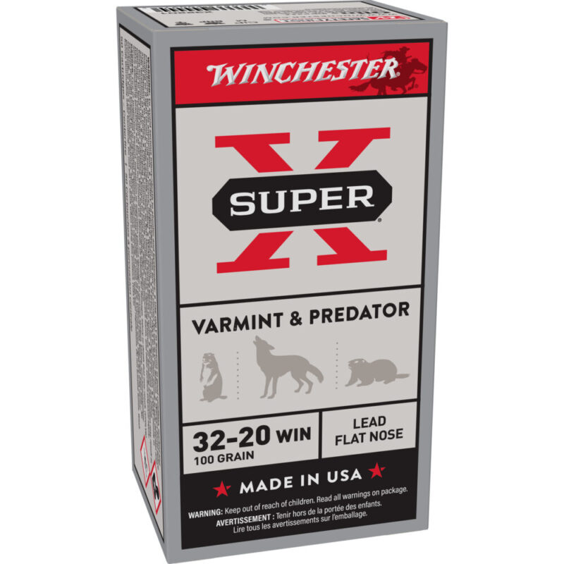 Winchester Ammunition Super-X 32-20 Win 100 Grain 50 Round Box