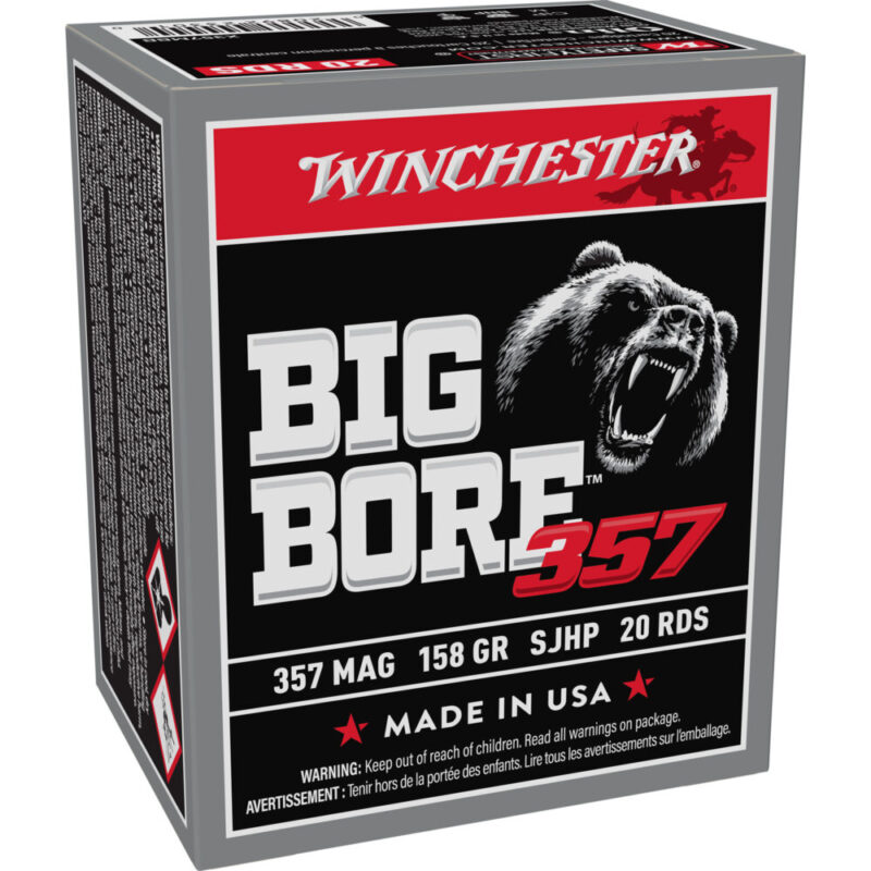 Winchester Ammunition Big Bore 357 Magnum 158 Grain 20 Round Box