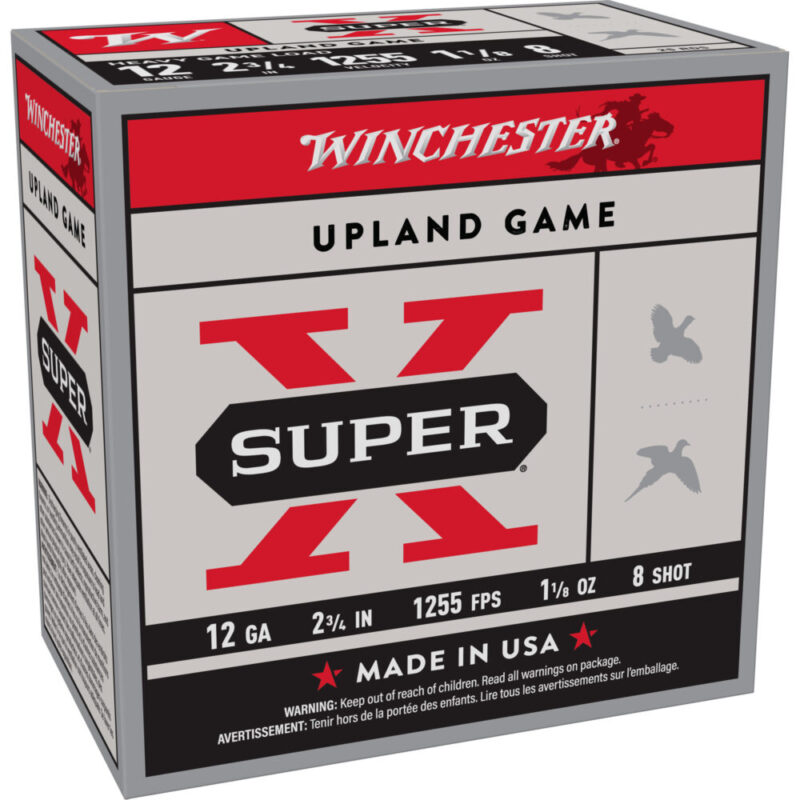 Winchester Ammunition Super-X 12 Gauge 2.75″ #8
