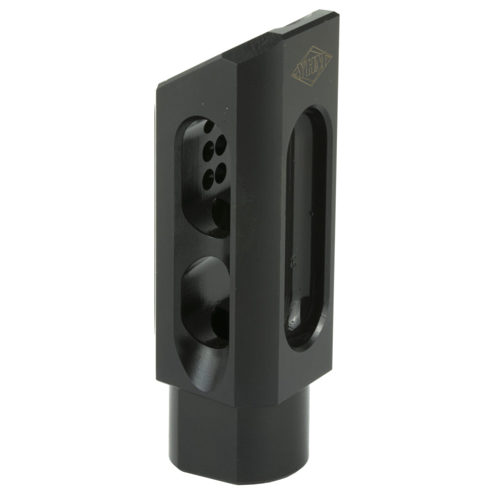 Yankee Hill Machine Co Slant Brake/Compensator Muzzle Brake 30 Caliber 5/8X24 Black